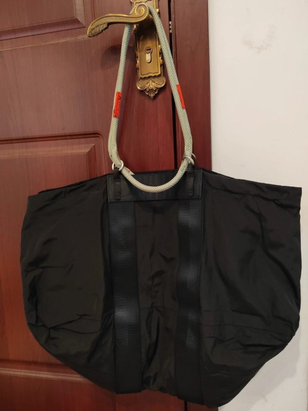 Pre-owned Topologie Sports Bag Large Capacity Gym Duffle Weekender bag Black